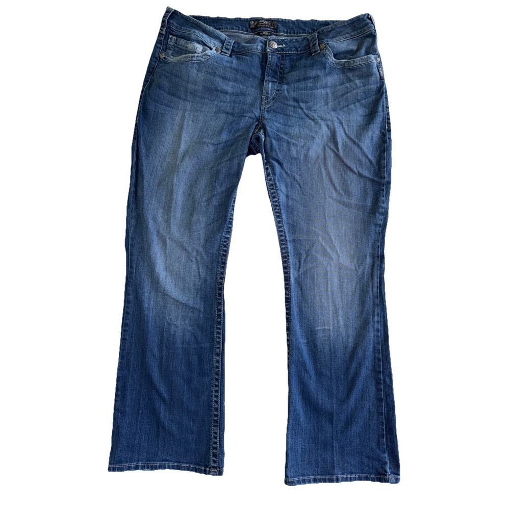 Silver Jeans Aiko Bootcut Women's Size‎ 22 Mid Wash Length 31" Stretch